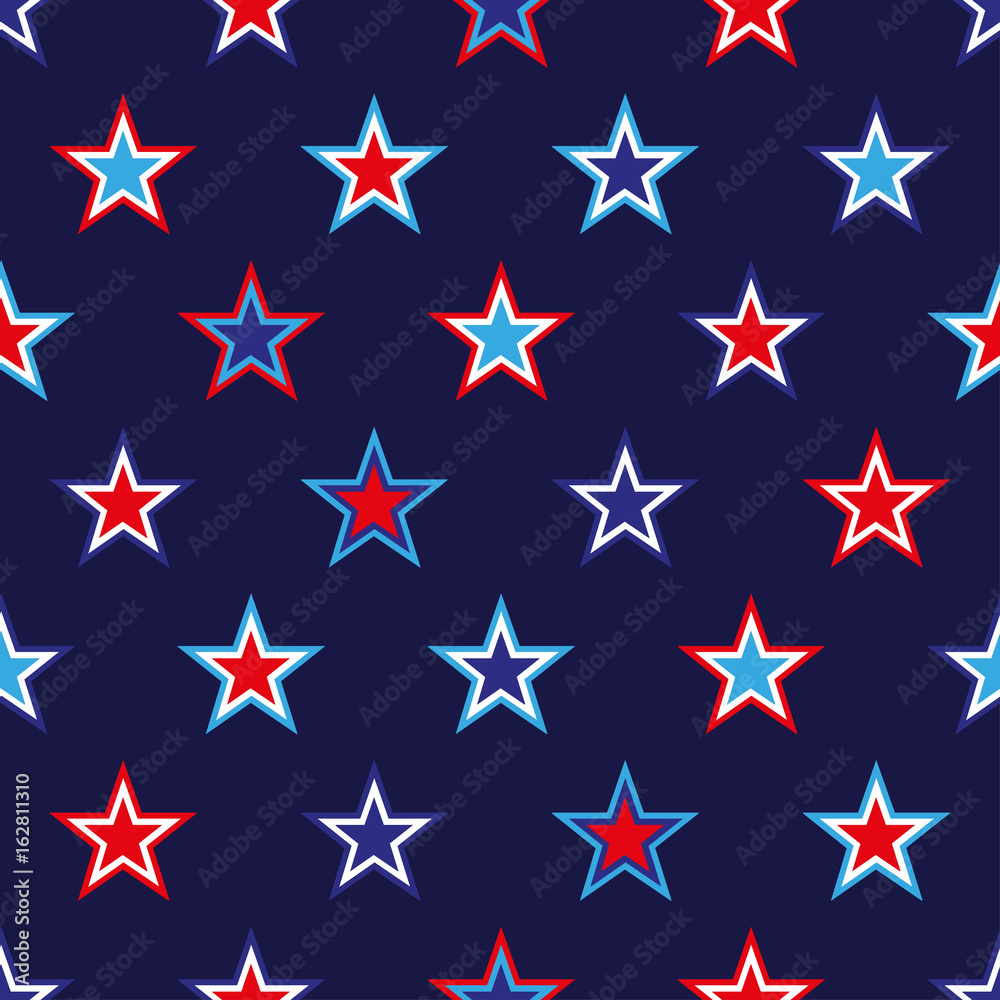vector 4th of July seamless pattern with stars vector 4th of July seamless pattern with stars