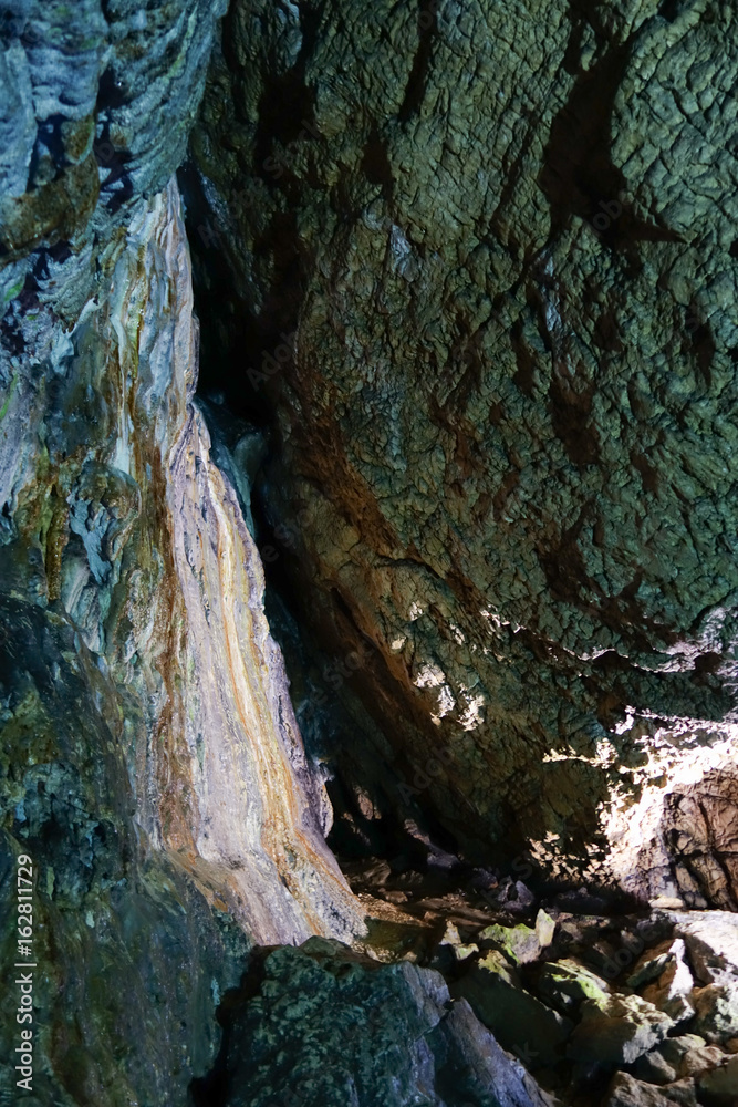 Inside Ialomitei cave, Bucegi mountains, Romania, Bucegi National Park