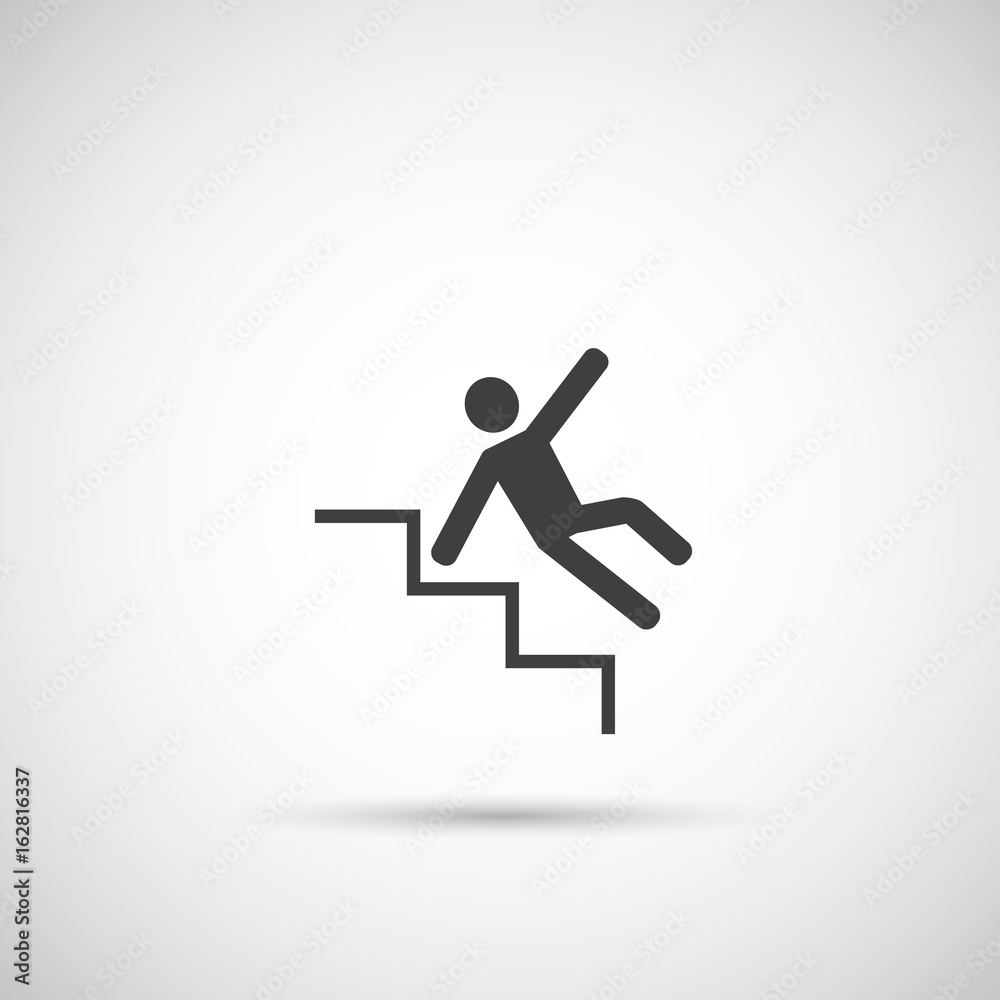 slippery stairs icon slippery stairs icon