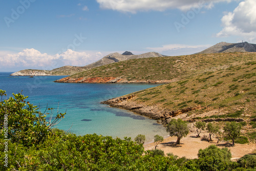 Kleine einsame Bucht auf Leros, Griechenland