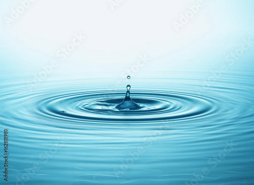 Water drop and splash photo