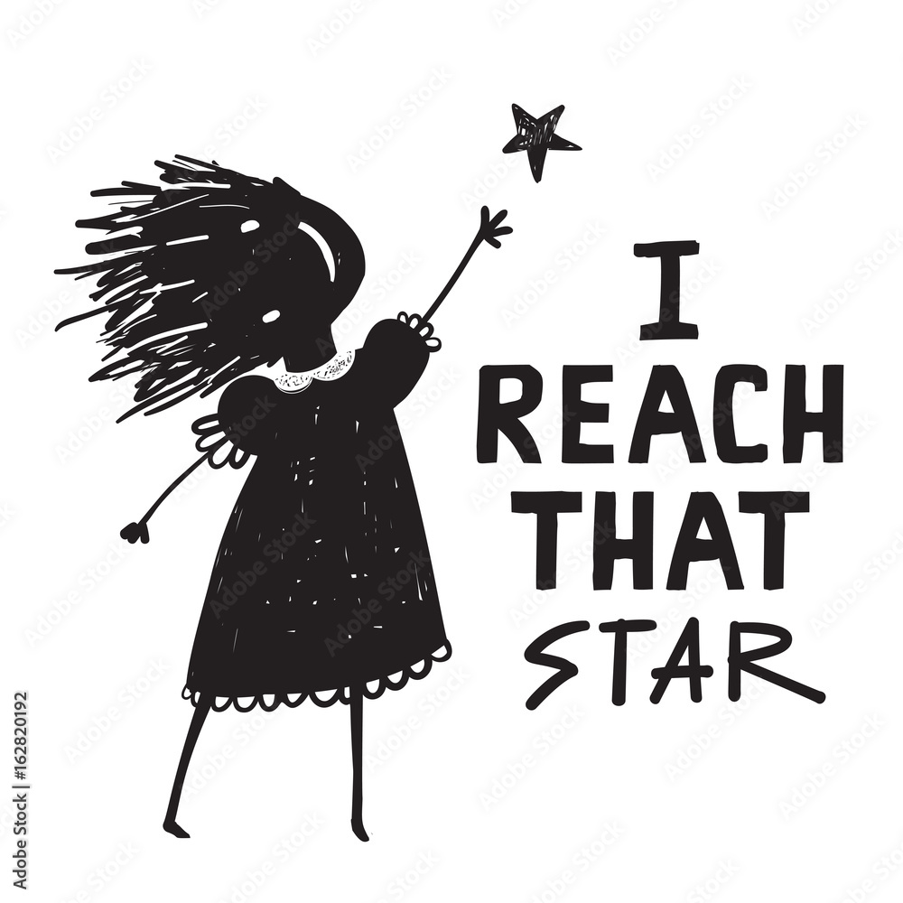 Φωτογραφία Woman or Girl Reach That Star Sign