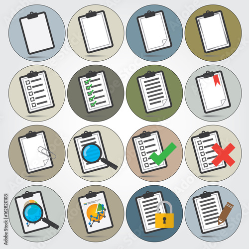 Reports icon Set