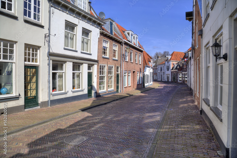 Dutch street in Amersfoort, Holland