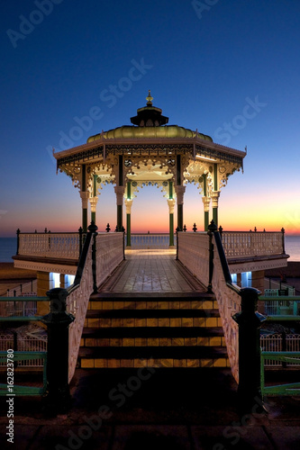 Brighton bandstand at night