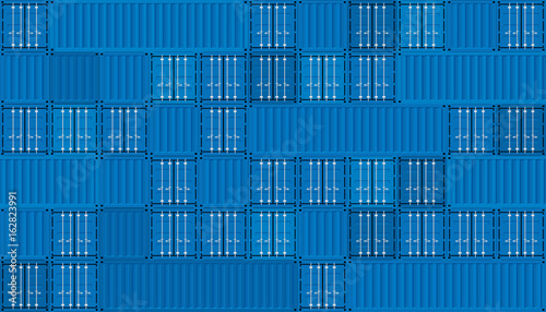 Vector of cargo shipping containers for freight transport and global logistics.