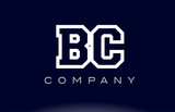 BC B C  alphabet letter logo icon company