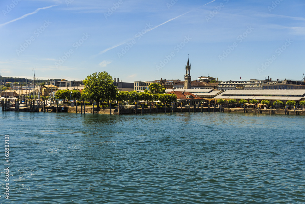 Fototapeta premium Stadt am Hafen