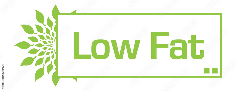 Fototapeta premium Low Fat Leaves Circular Bar 