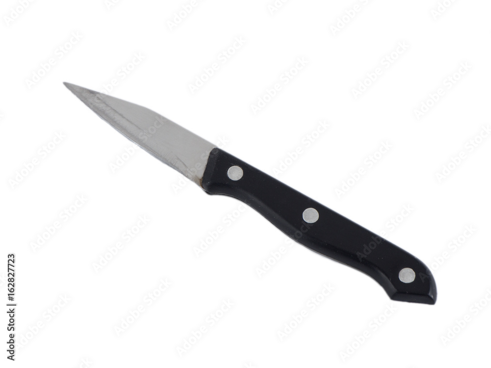 Knife for vegetables over white isolated background Knife for vegetables over white isolated background