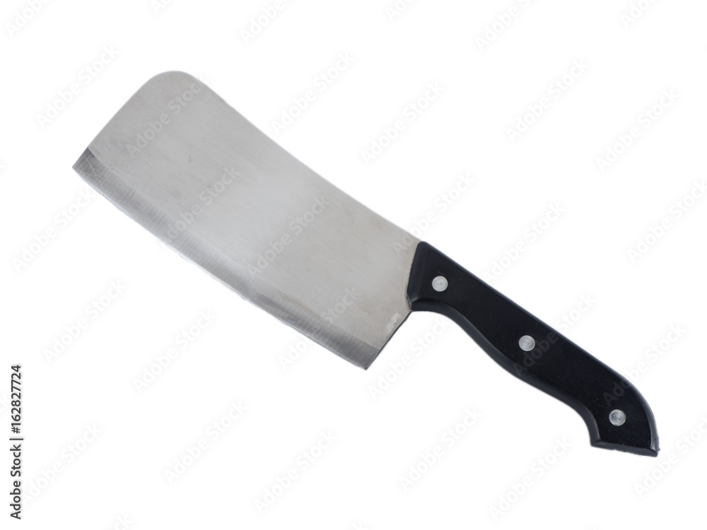 Chopper knife over white isolated background Chopper knife over white isolated background