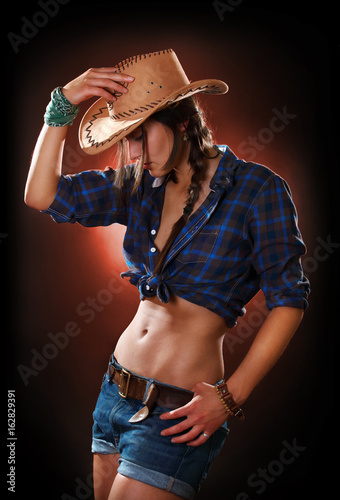  cowgirl studio portrait