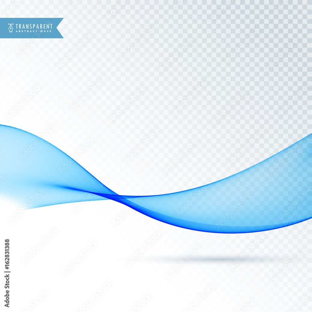 elegant blue transparent flowing wave background elegant blue transparent flowing wave background