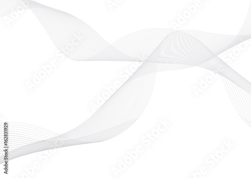 abstract vector white wave background