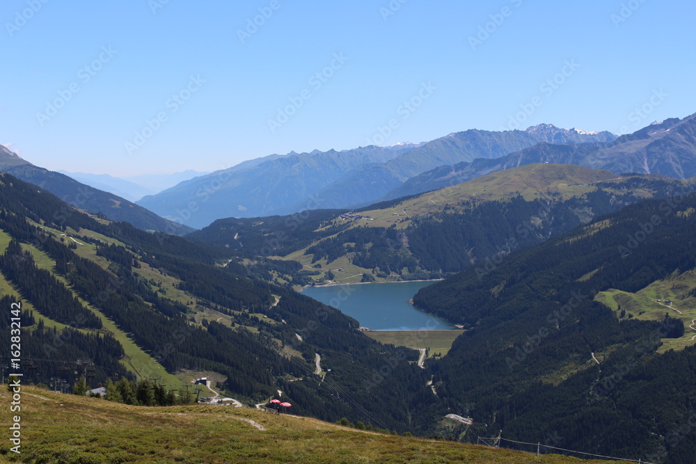 Naklejka premium Panorama am Isskogel Zillertal Arena Gerlos