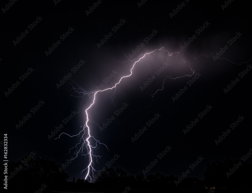 Naklejka premium Texas Lightning Storm