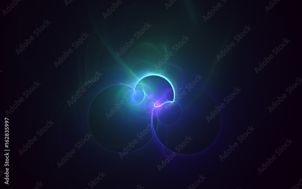 3D rendering abstract fractal light background 3D rendering abstract fractal light background