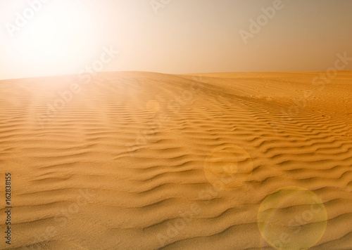 Sunset over the Sahara Desert