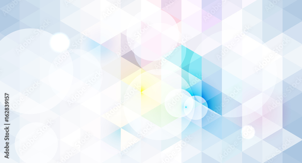 Fototapeta premium Abstract geometric background in light blue color