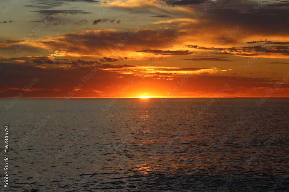 Sunset on the Ocean