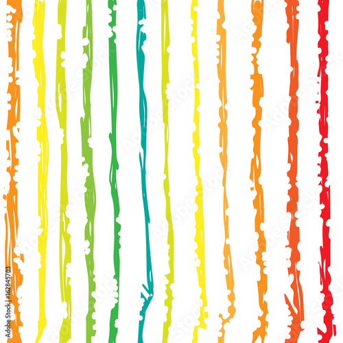 Seamless summer pattern. Sailor bands hipper background. Manual strokes, rainbow. Vector illustration. photo