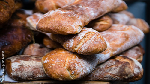 Crispy and freshly made bread