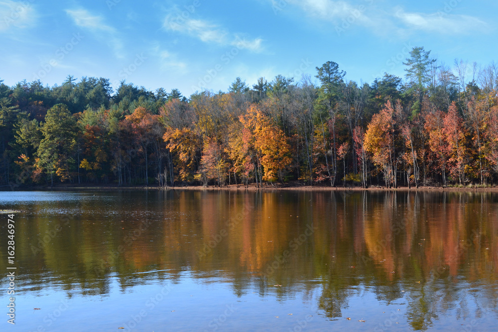 Lake James in the fall