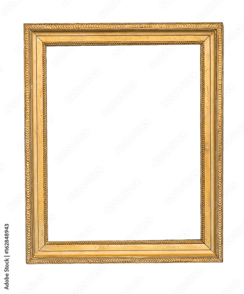 Gold frame for paintings, mirrors or photos or background Gold frame for paintings, mirrors or photos or background