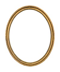 Gold frame for paintings, mirrors or photos or background