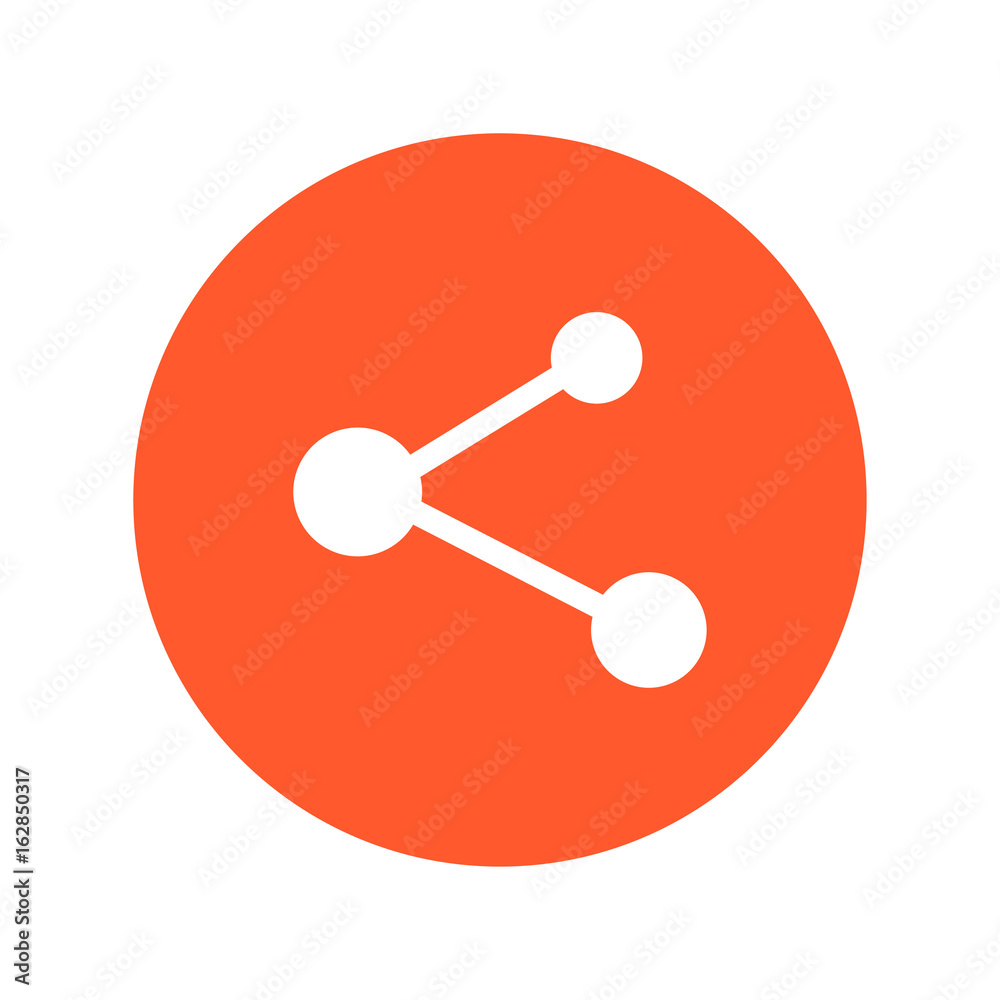 Share sign icon. Vector of flat design style. Share sign icon. Vector of flat design style.