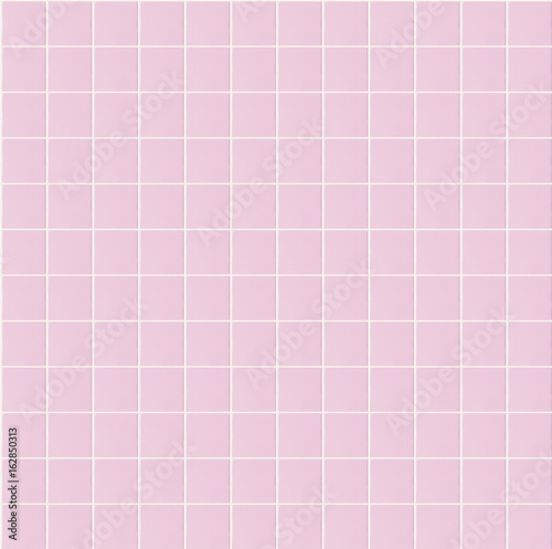 Fototapeta Naklejka Na Ścianę i Meble -  Light pink seamless pattern tile wall texture background for interior home, bathroom design or 3d rendering decoration