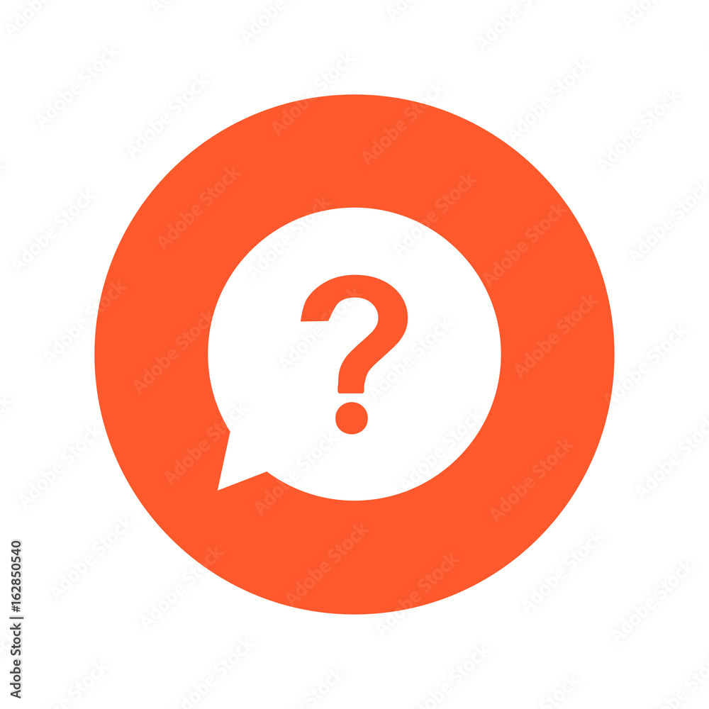Question mark sign icon. Help symbol. FAQ sign. Flat design style. Question mark sign icon. Help symbol. FAQ sign. Flat design style.