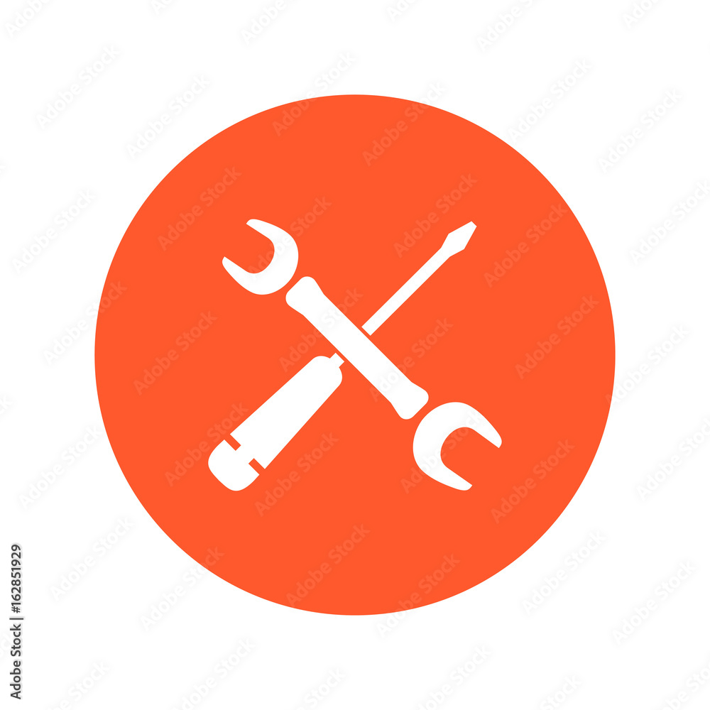 Repair Icon. Service symbol. Tools singn. Flat design style. Repair Icon. Service symbol. Tools singn. Flat design style.