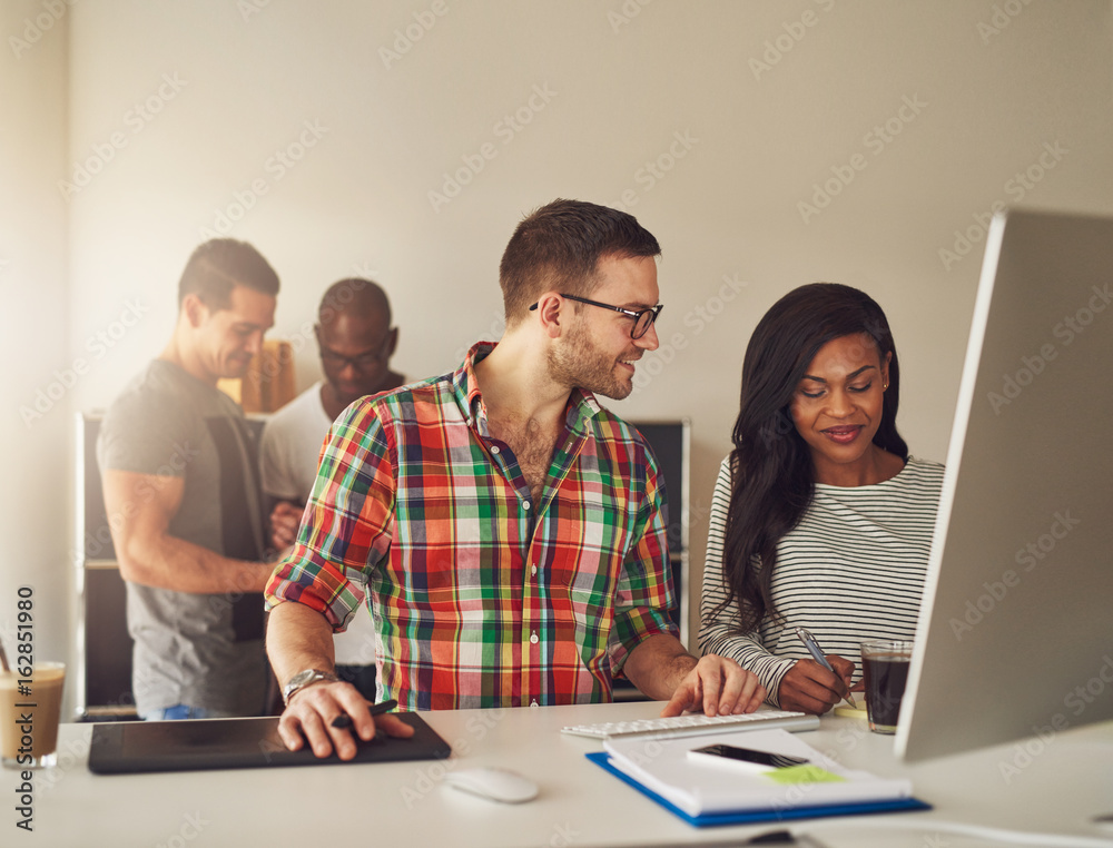 The group of entrepreneurs working in office The group of entrepreneurs working in office