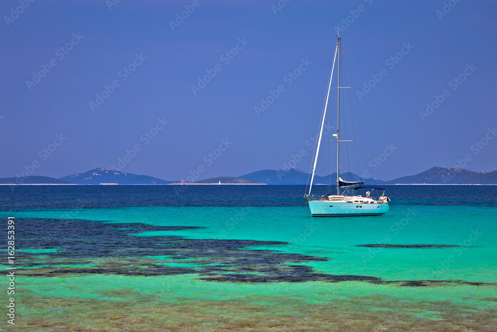 Pantera turquoise beach on Dugi Otok island archipelago sailing destination