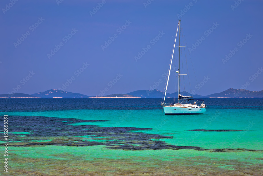 Pantera turquoise beach on Dugi Otok island archipelago sailing destination Pantera turquoise beach on Dugi Otok island archipelago sailing destination