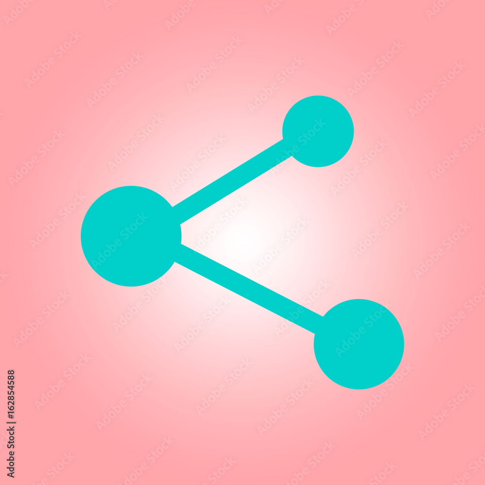 Share sign icon. Vector of flat design style. Share sign icon. Vector of flat design style.