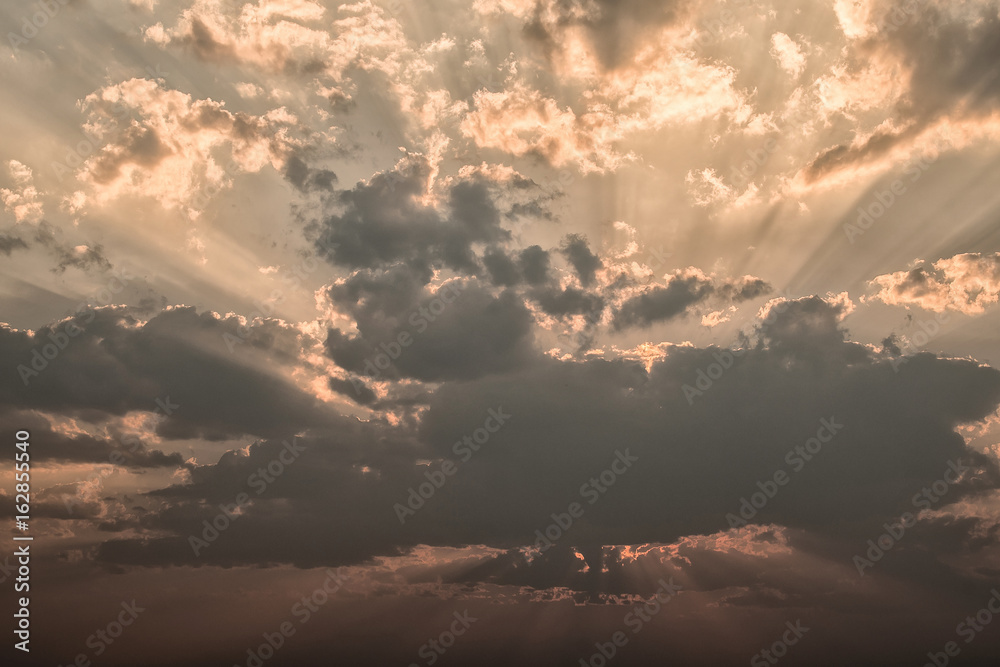Fototapeta premium sky with white clouds