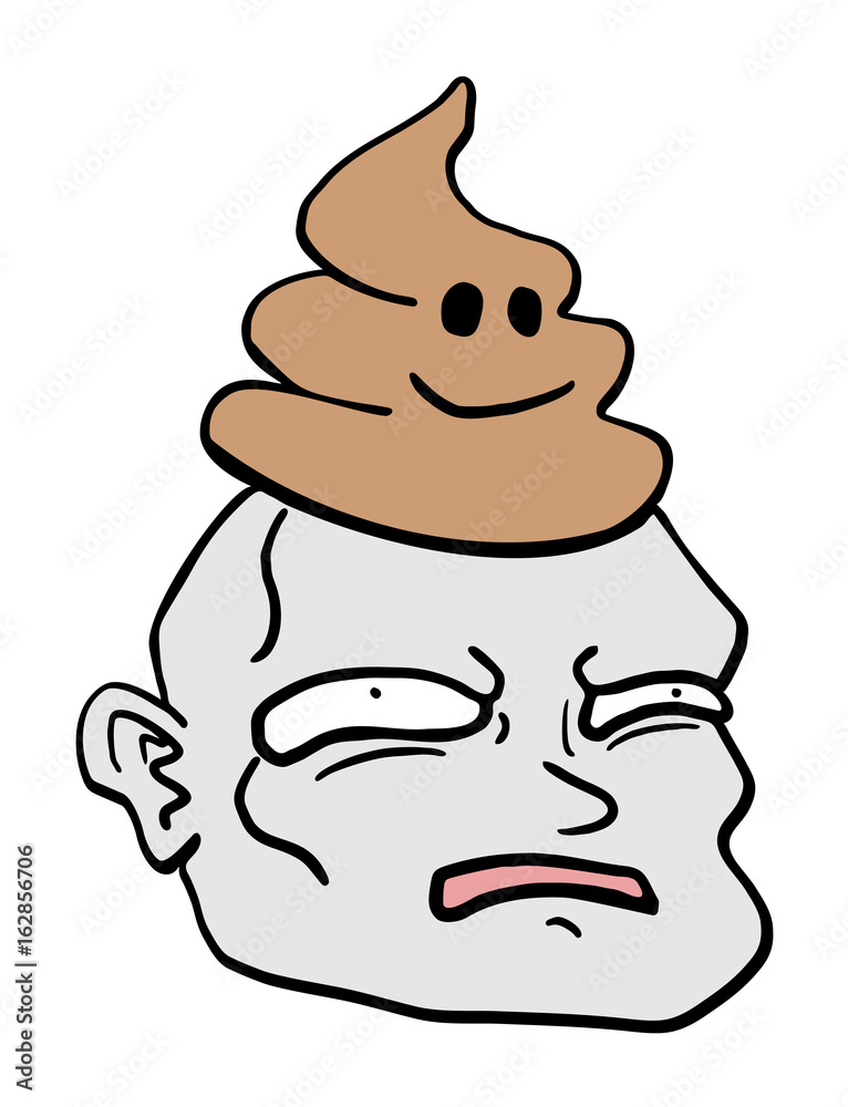head with shit head with shit