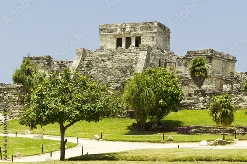 El Castillo temple in Tulum Mexico 