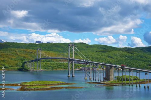 Bridge Lofoten Islands Norway Europe