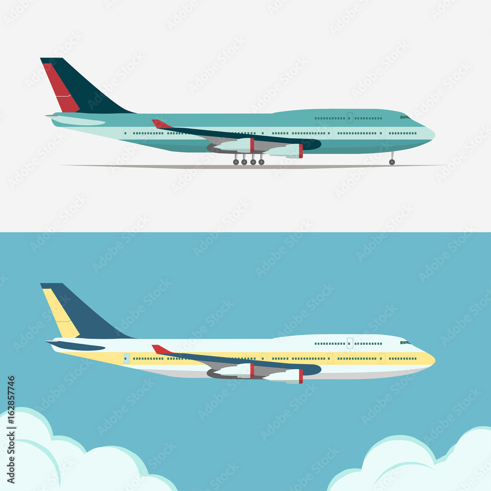 Airbus, Civil aviation plane vector