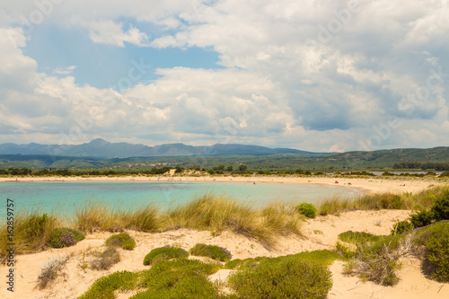 Voidokilia beach near Pylos town in Peloponnese. One of the most beautiful places in Greece.