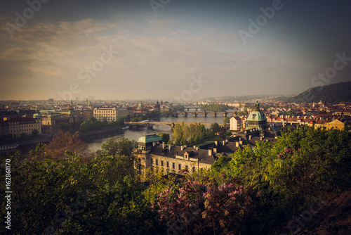Beautiful scenic morning in Prague, Cezch Republic