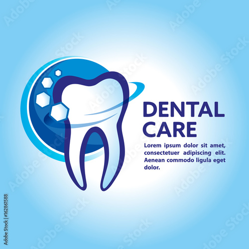 Health Dent Logo design vector. Cosmetic dental dentistry. Dental clinic Logotype concept icon. Health tooth poster or card.