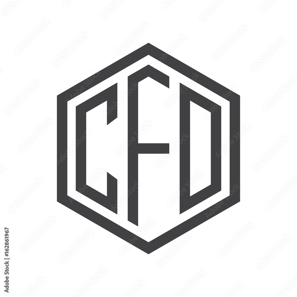 three-letter initials hexagon logo black three-letter initials hexagon logo black