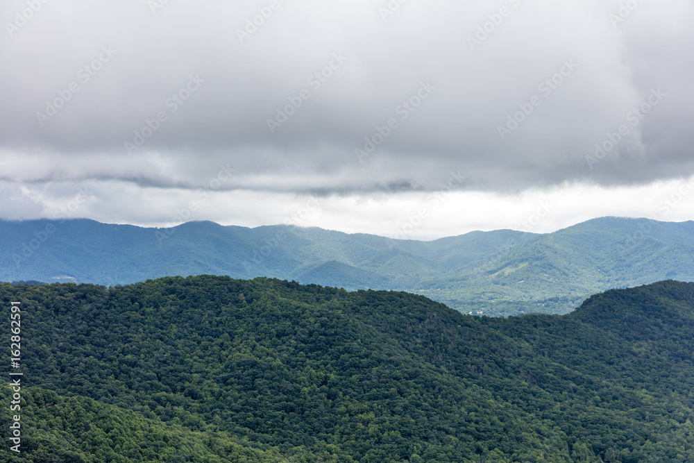 View of Blue Ridge Mountains fro Parkway
