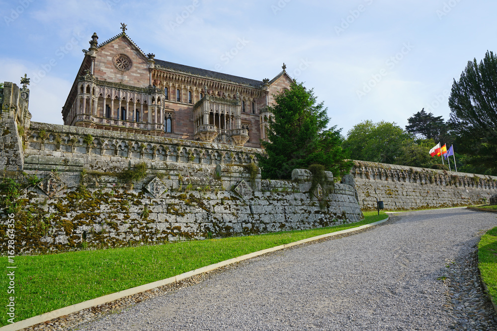 The Sobrellano Palace (Palacio de Sobrellano) in Comillas,  Cantabria, Spain