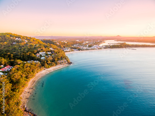 An aerial view of Noosa on Queensland's Sunshine Coast in Australia photo
