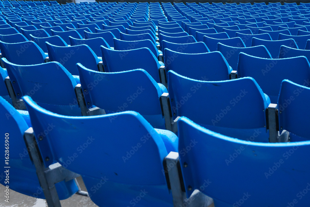 Fototapeta premium Blue seats in row